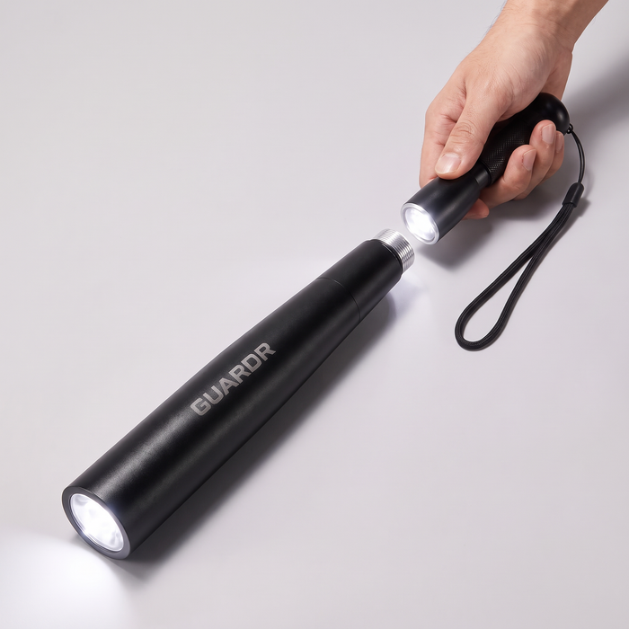 Guardr 2-in-1 detachable pocket flashlight black